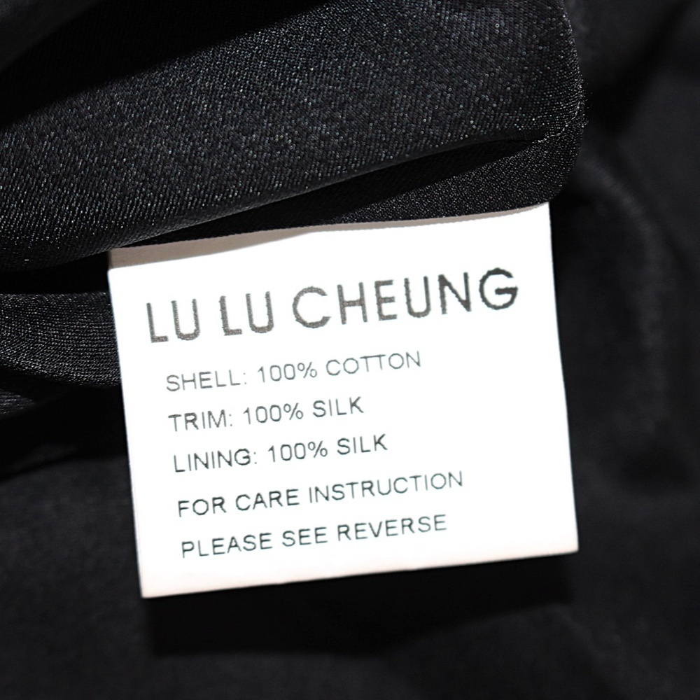 Lu Lu Cheung Designer - Lolita Dress - Silk + Eyelet Babydoll with Bow, Med - Picture 10 of 12